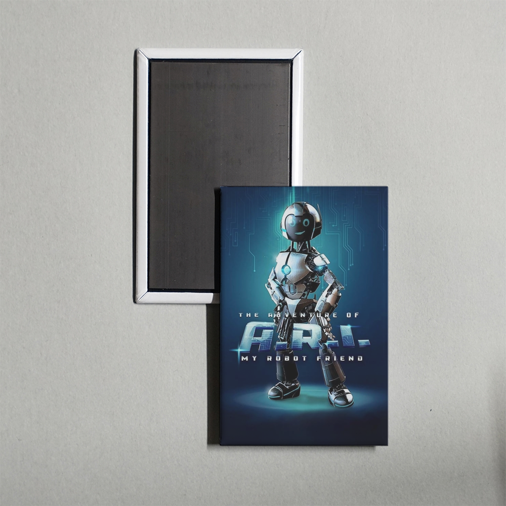 The Adventure of A.R.I. My Robot Friend Mini Movie Fridge Magnet