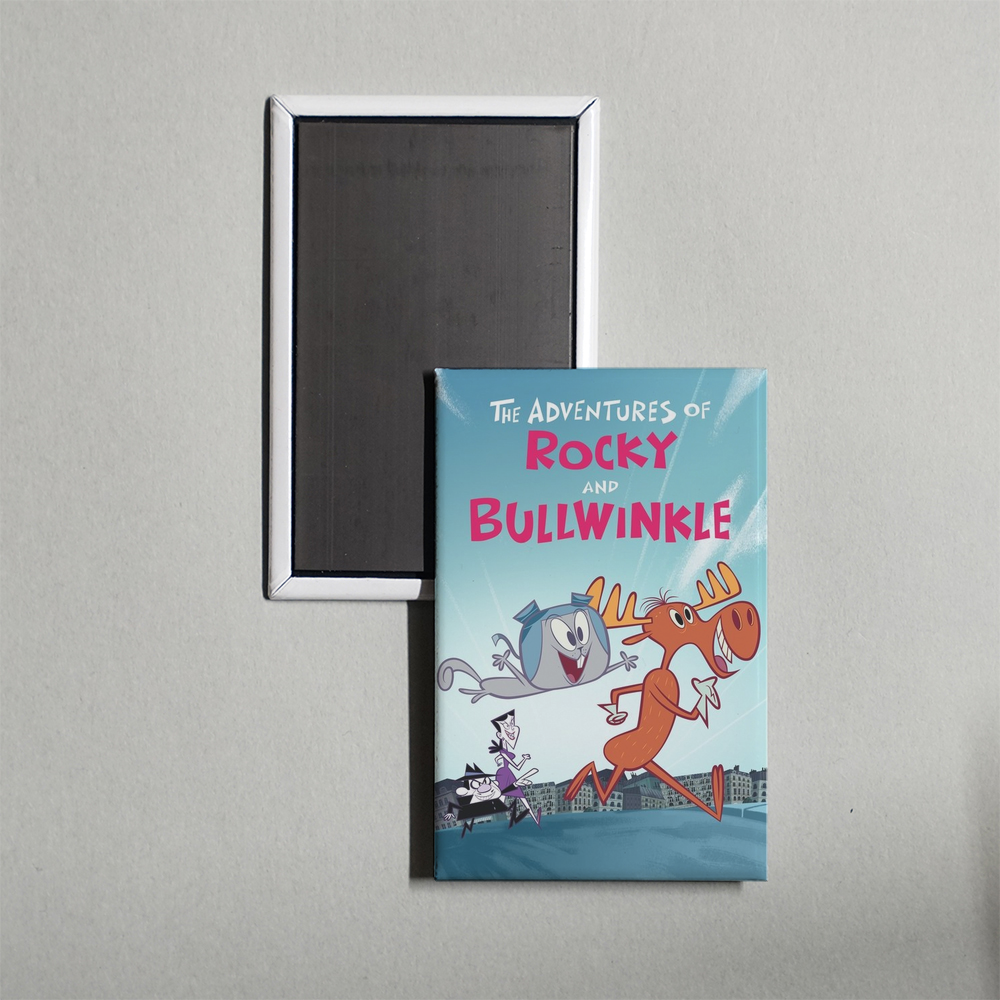 The Adventures of Rocky and Bullwinkle TV Show Fridge Magnet