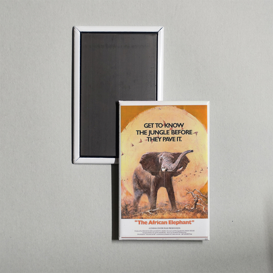 The African Elephant Mini Movie Fridge Magnet