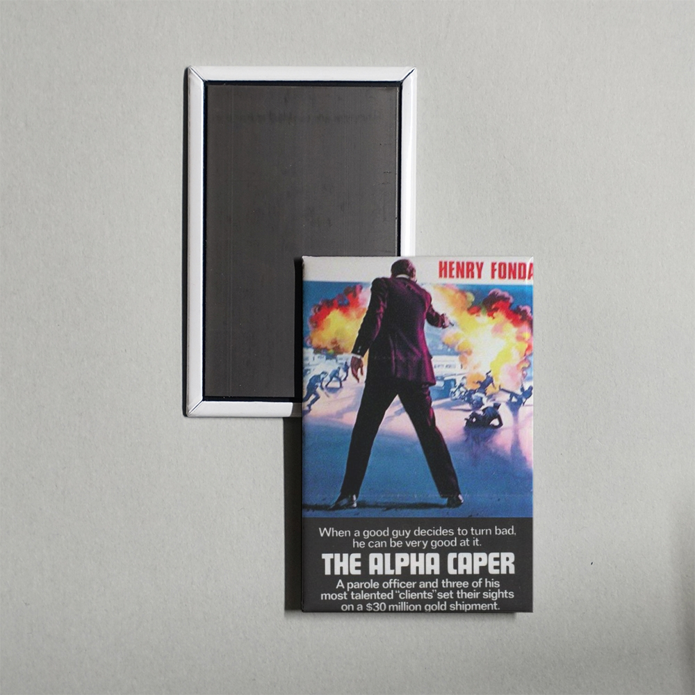 The Alpha Caper Mini Movie Fridge Magnet