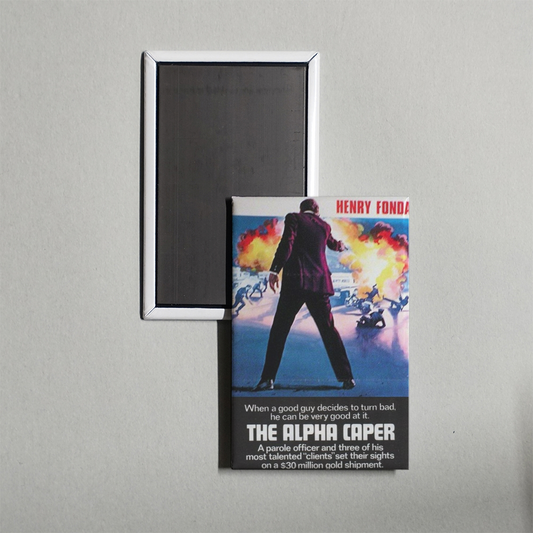 The Alpha Caper Mini Movie Fridge Magnet