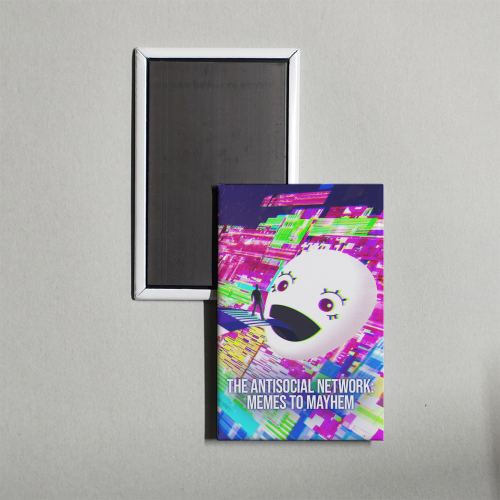The Antisocial Network Memes to Mayhem Mini Movie Fridge Magnet