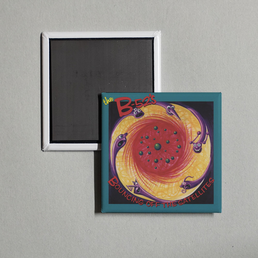 The B-52's - Bouncing off the Satellites Album Cover Fridge Magnet
