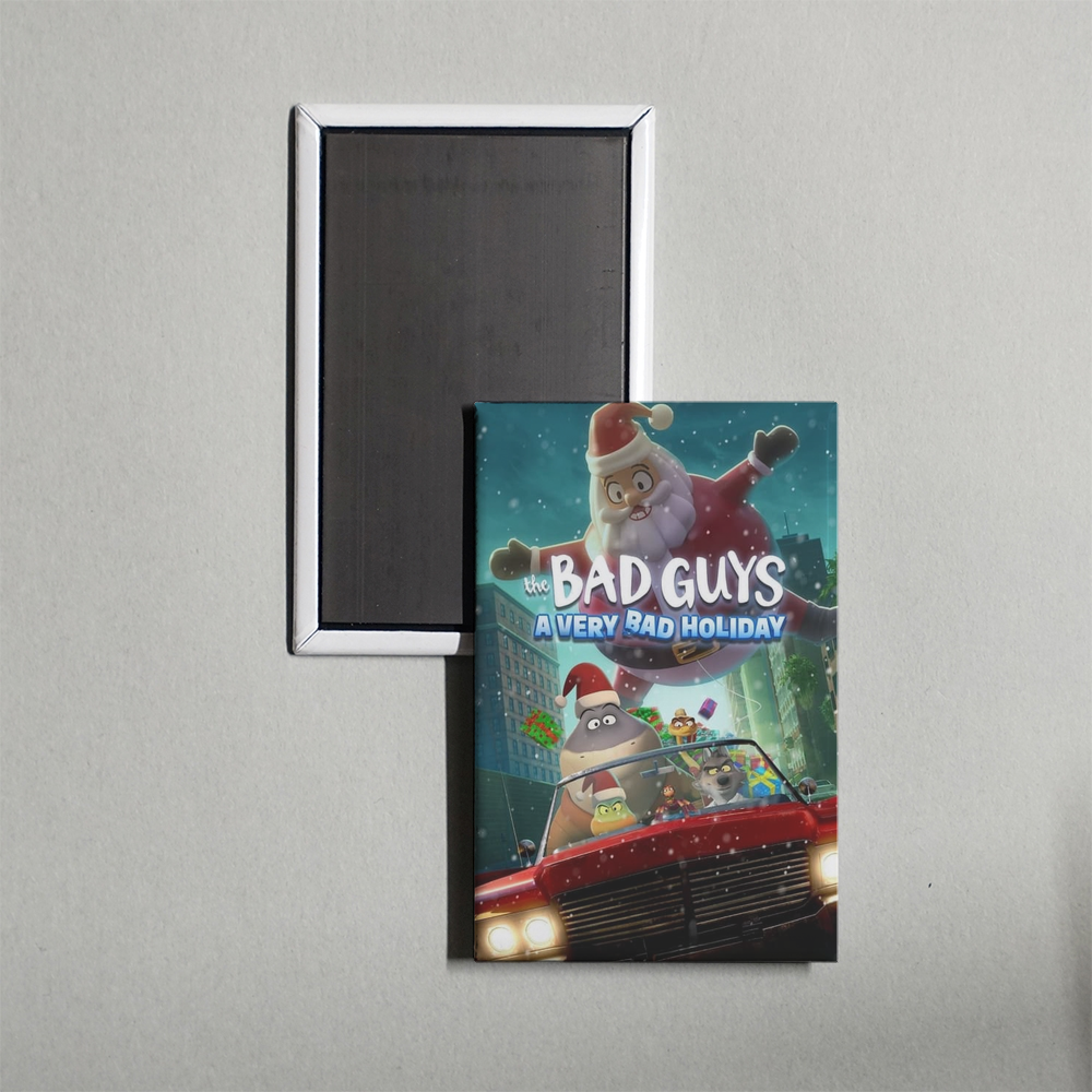 The Bad Guys A Very Bad Holiday Mini Movie Fridge Magnet
