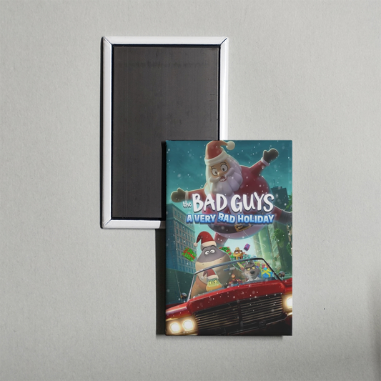 The Bad Guys A Very Bad Holiday Mini Movie Fridge Magnet