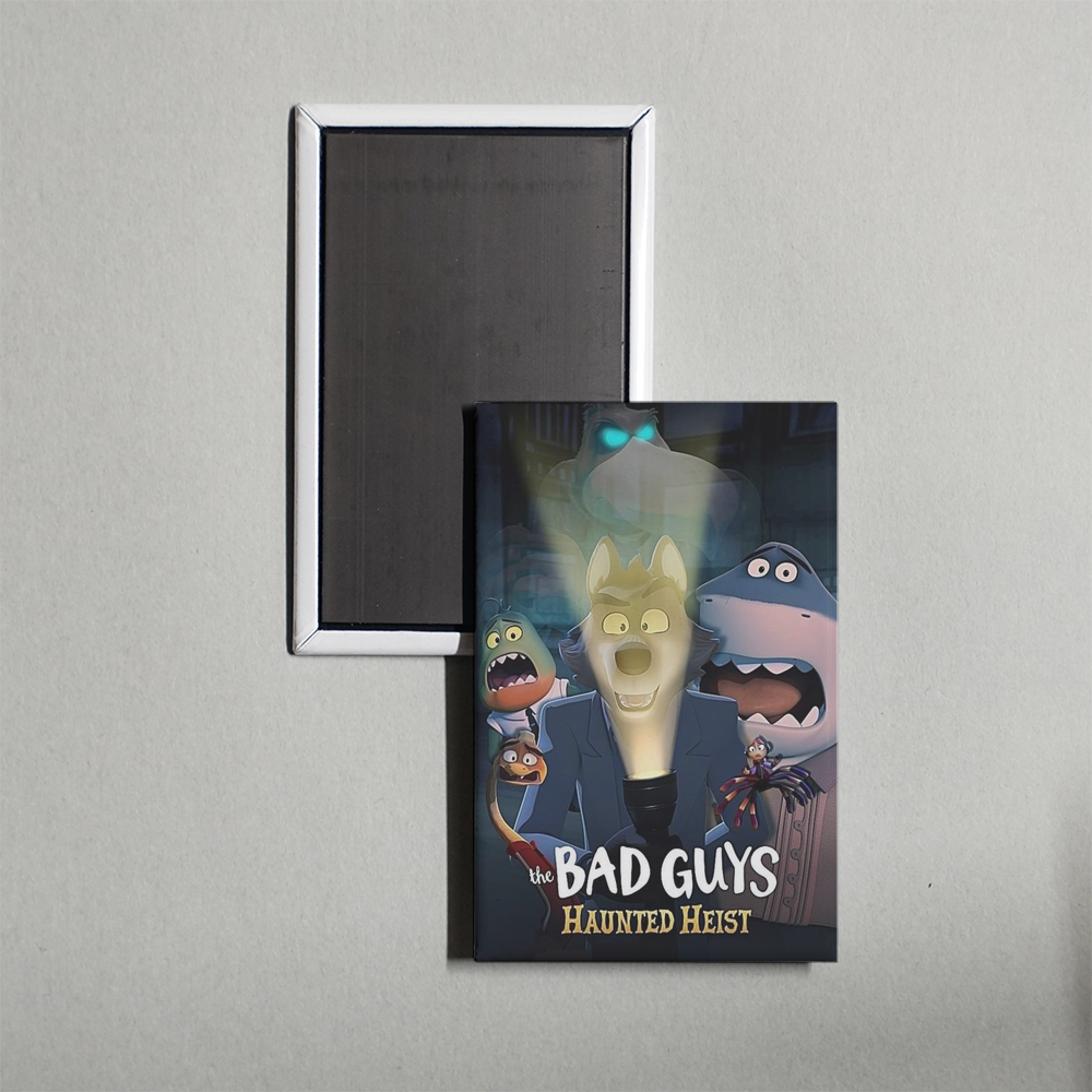The Bad Guys Haunted Heist Mini Movie Fridge Magnet