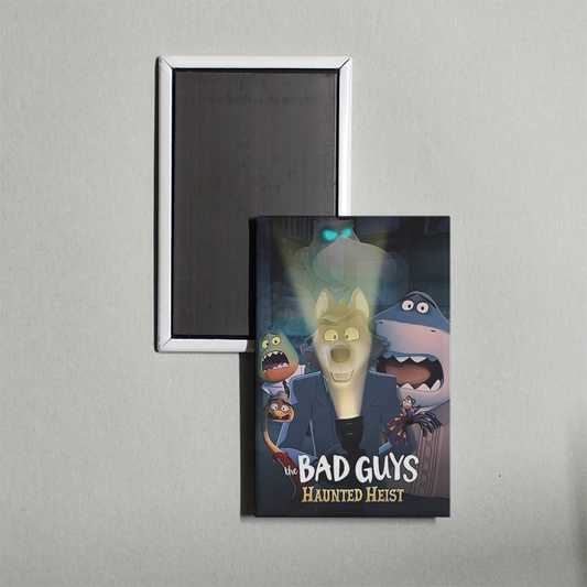 The Bad Guys Haunted Heist Mini Movie Fridge Magnet