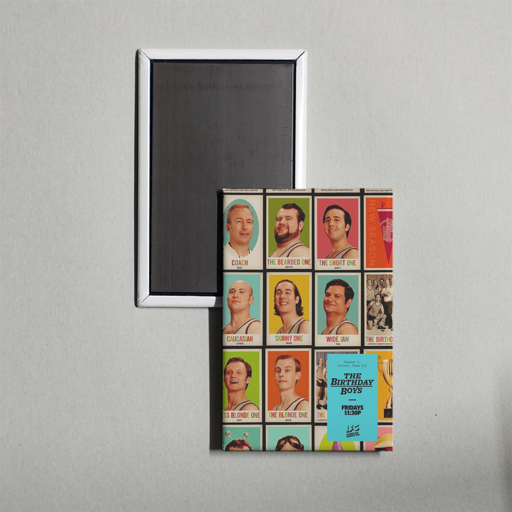 The Birthday Boys TV Show Fridge Magnet