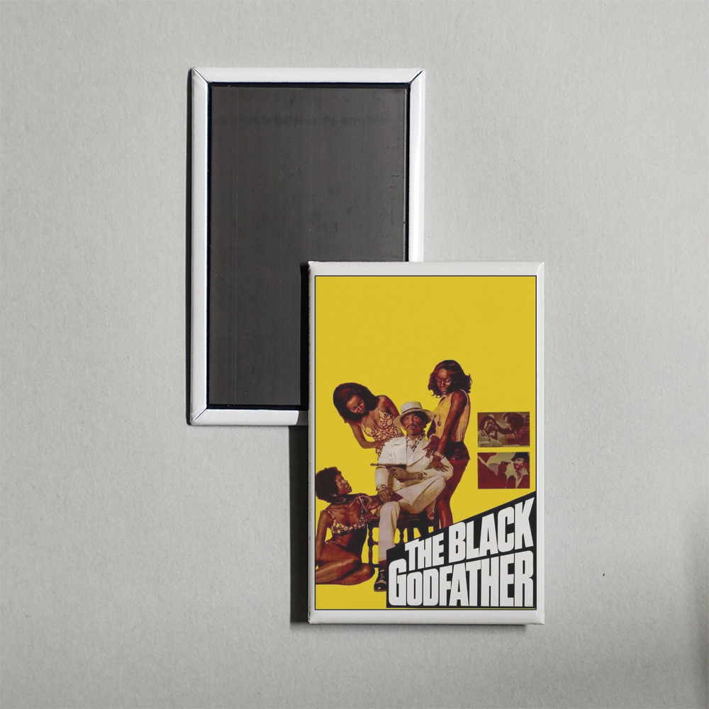 The Black Godfather Mini Movie Fridge Magnet