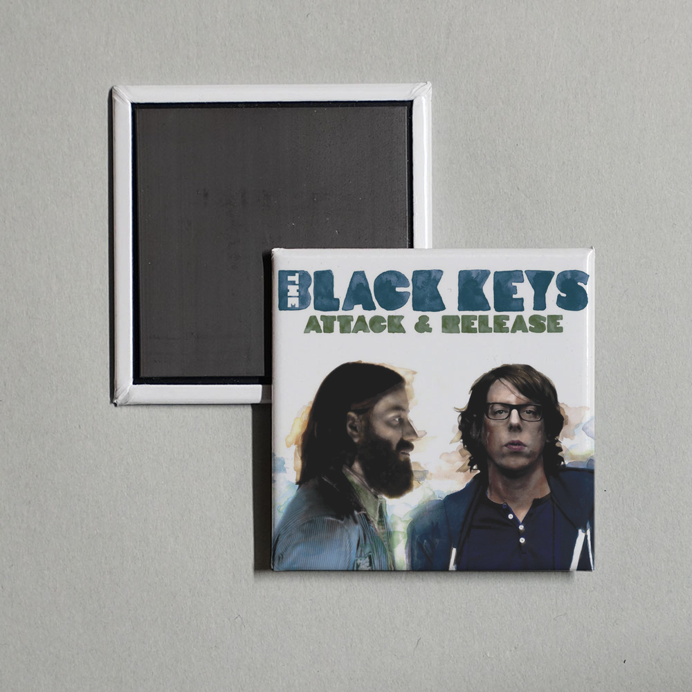 The Black Keys - Attack & Release Album Cover Fridge Magnet