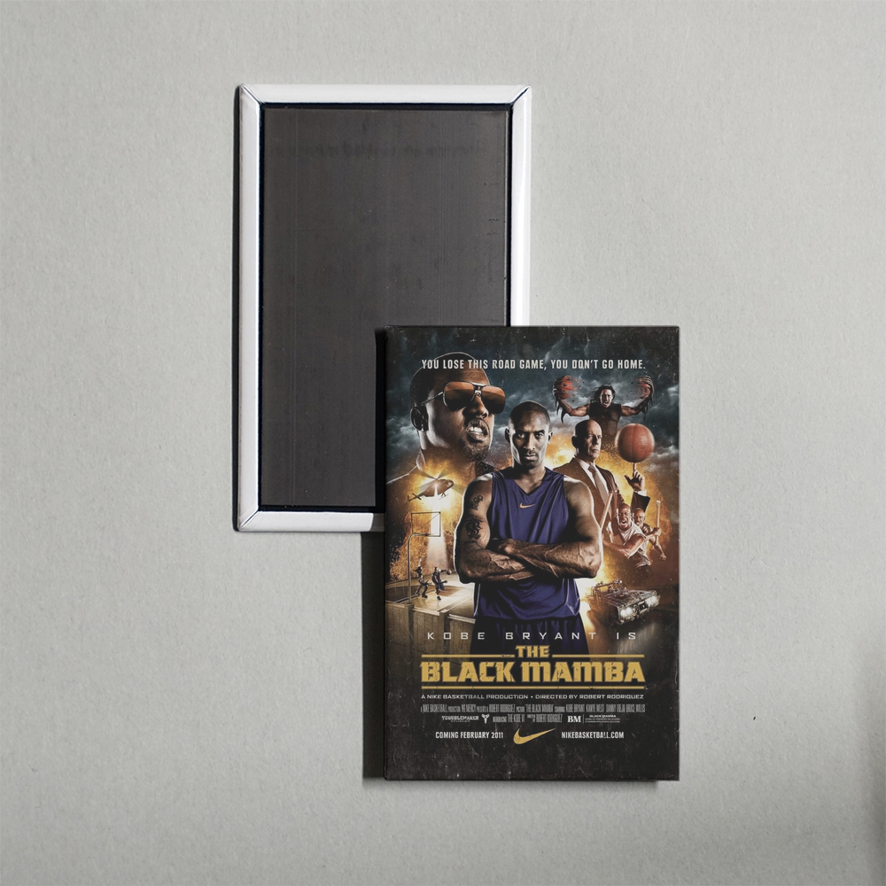 The Black Mamba Mini Movie Fridge Magnet