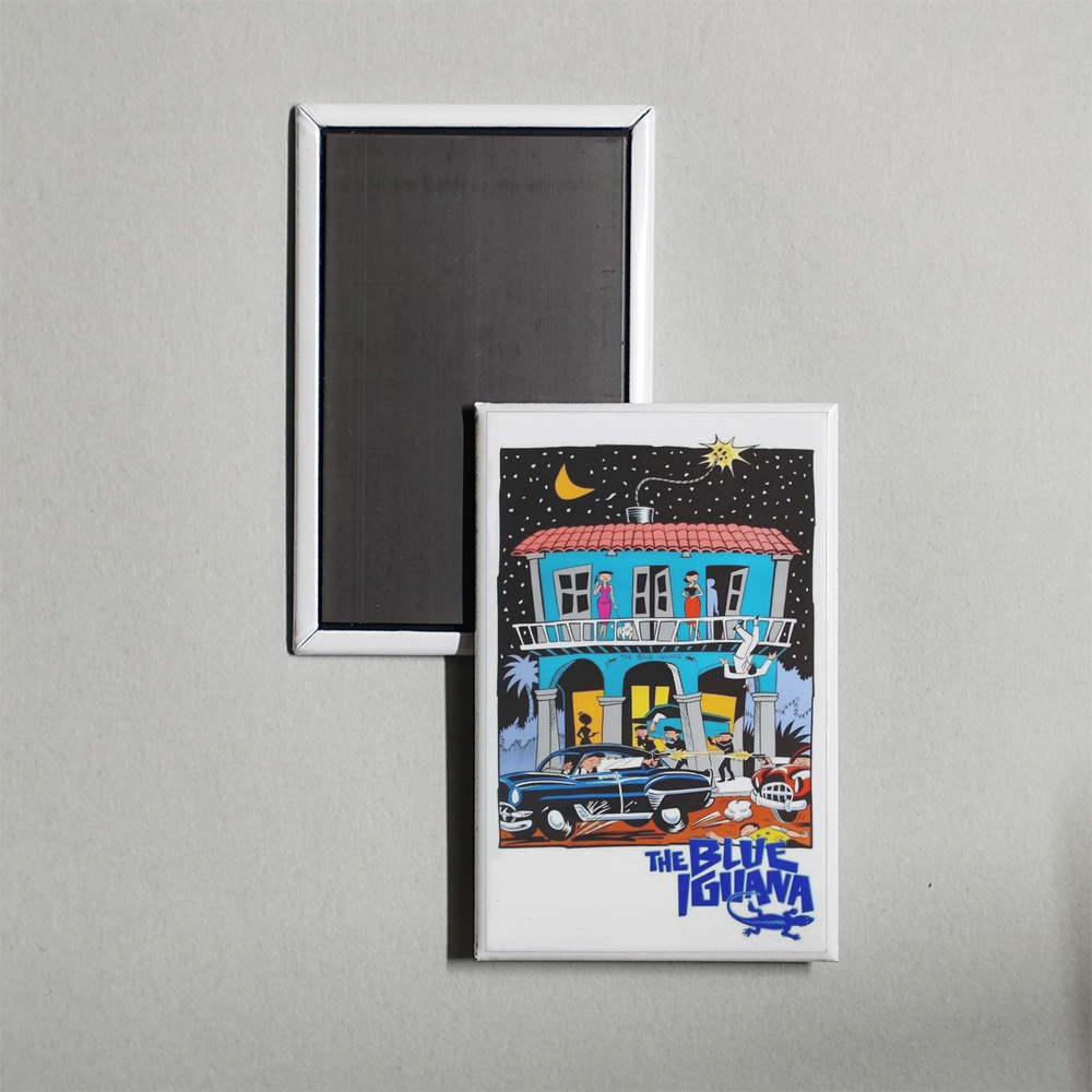 The Blue Iguana Mini Movie Fridge Magnet