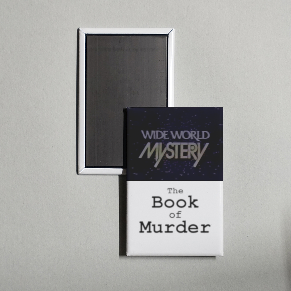 The Book of Murder Mini Movie Fridge Magnet