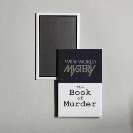 The Book of Murder Mini Movie Fridge Magnet