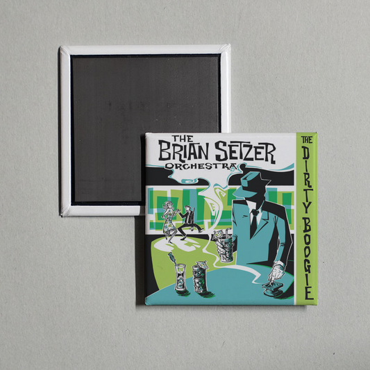 The Brian Setzer Orchestra - The Dirty Boogie Album Cover Fridge Magnet