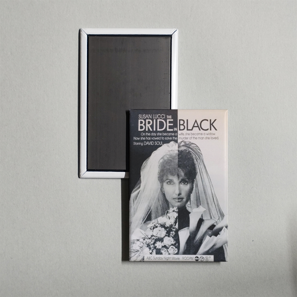 The Bride in Black Mini Movie Fridge Magnet