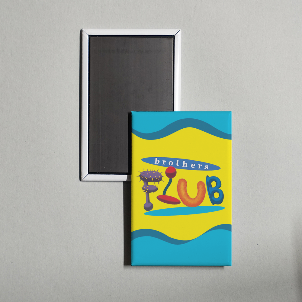 The Brothers Flub TV Show Fridge Magnet