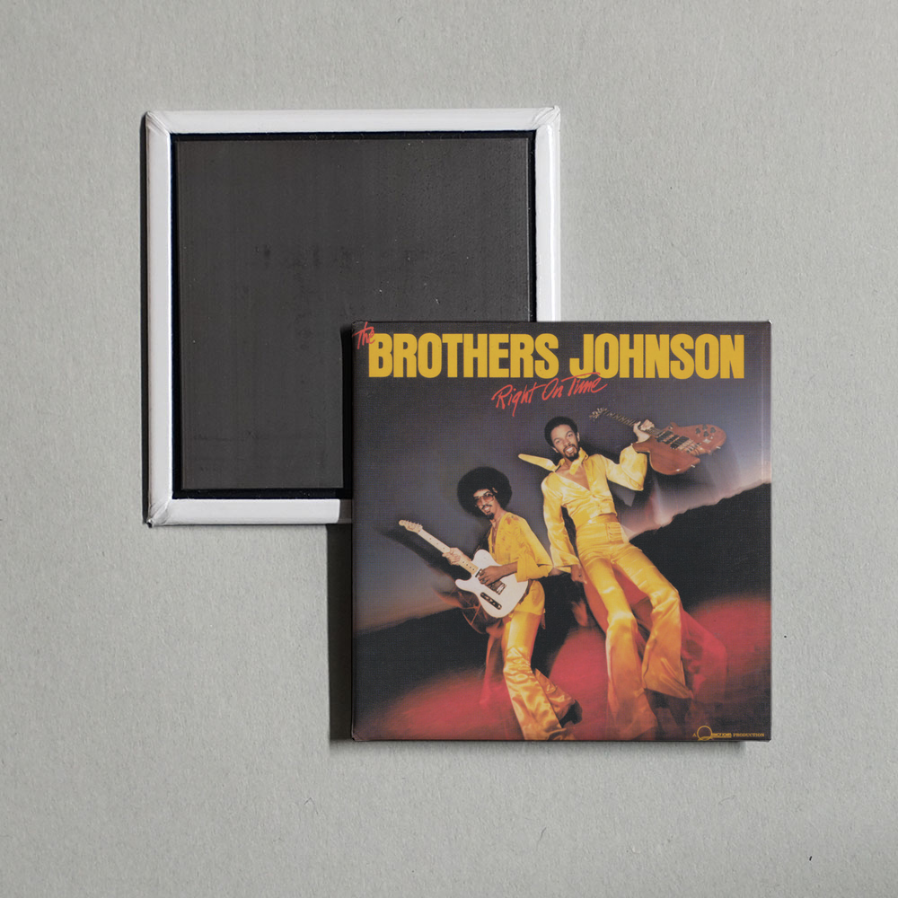 The Brothers Johnson - Right On Time Album Cover Fridge Magnet