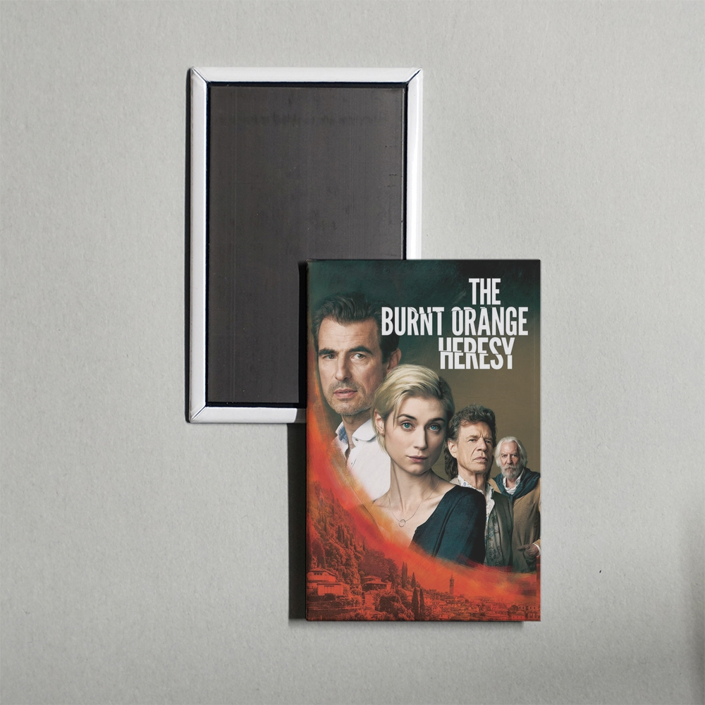 The Burnt Orange Heresy Mini Movie Fridge Magnet