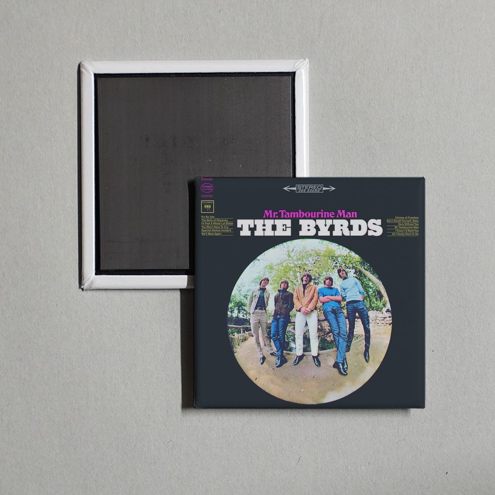 The Byrds - Mr. Tambourine Man Album Cover Fridge Magnet