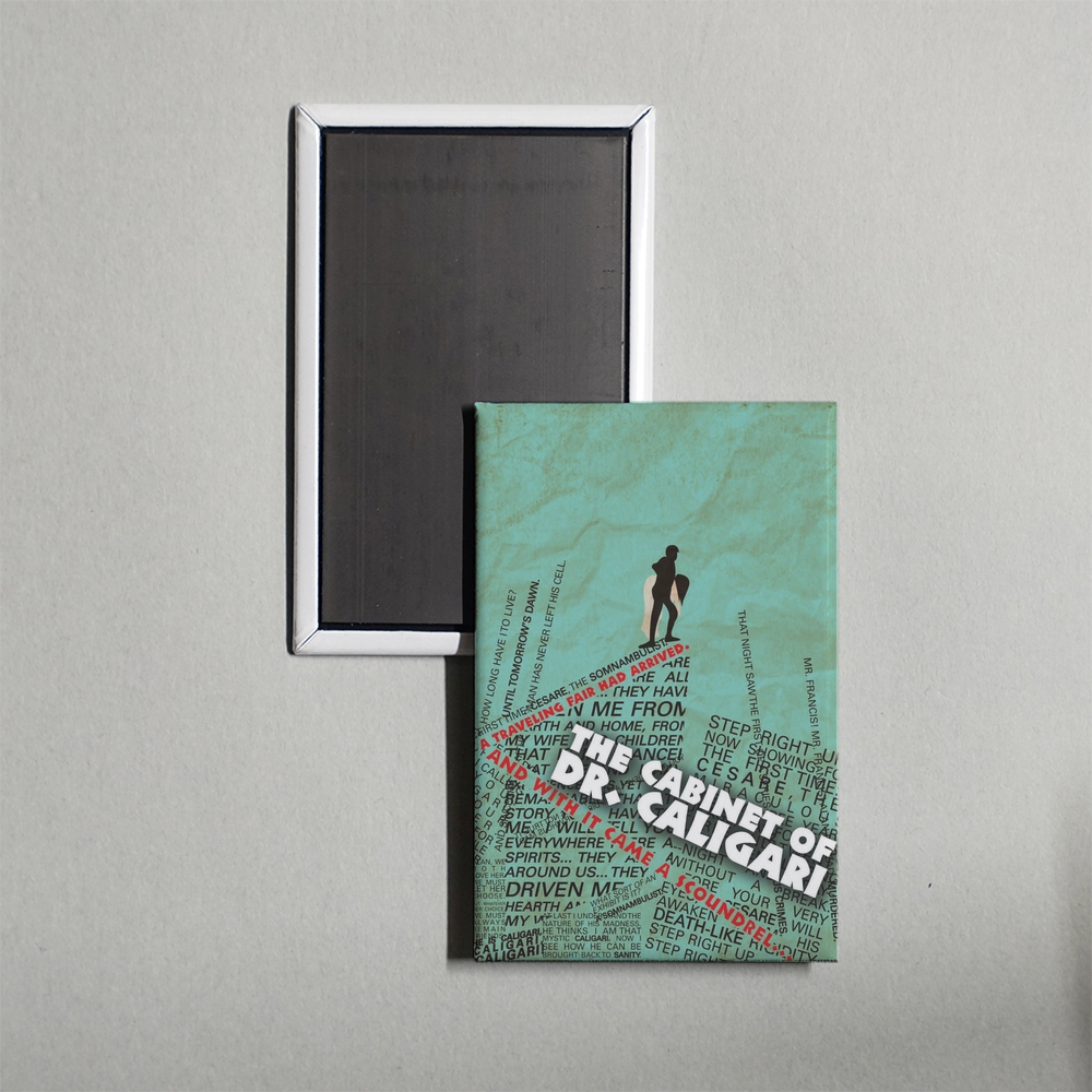 The Cabinet of Dr. Caligari Mini Movie Fridge Magnet