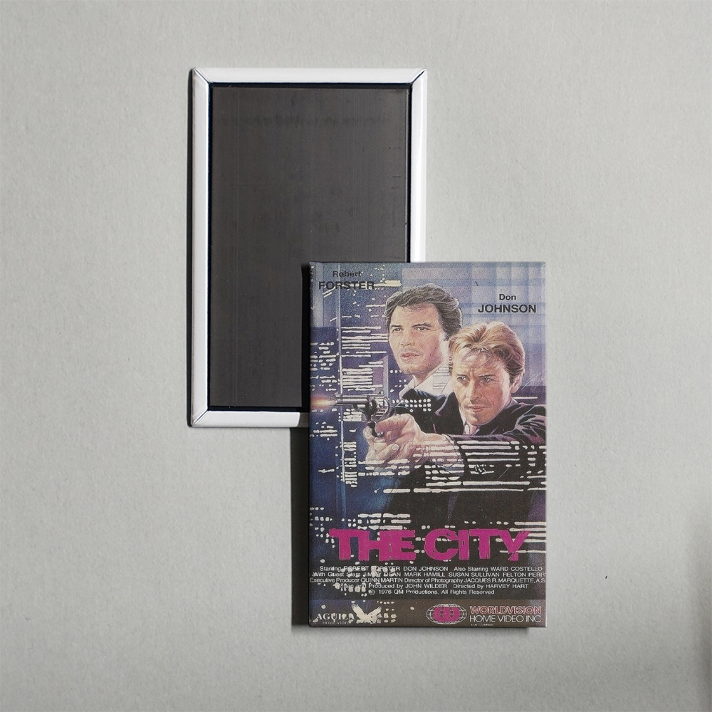 The City Mini Movie Fridge Magnet