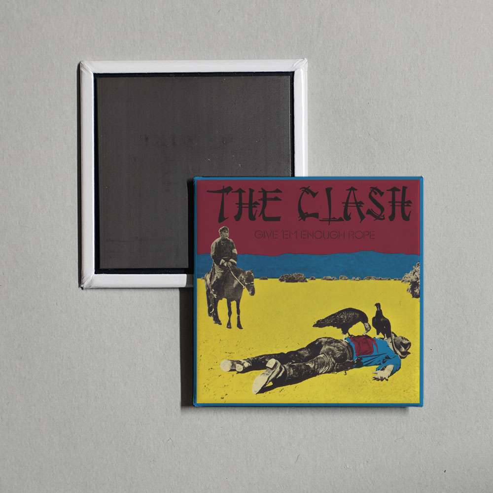 The Clash - Give 'Em Enough Rope (Remastered) Album Cover Fridge Magnet