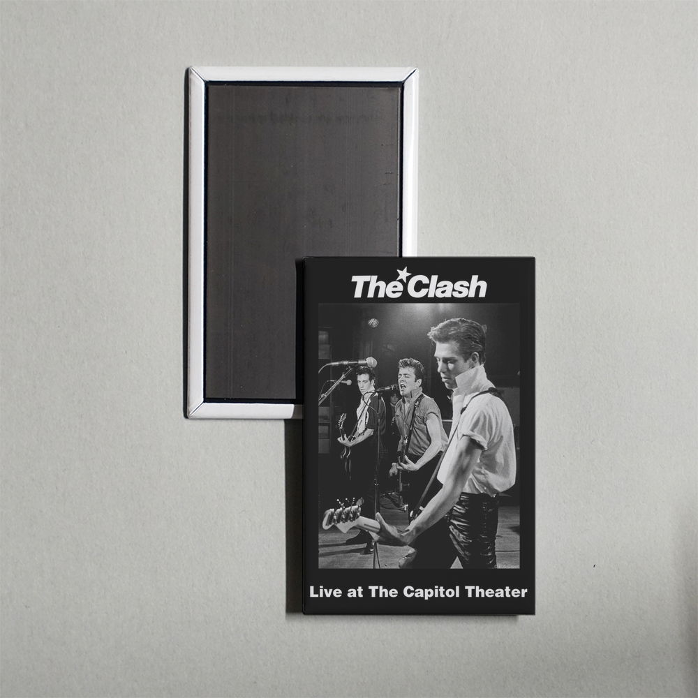 The Clash Live at The Capitol Theater Mini Movie Fridge Magnet