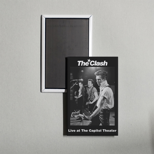 The Clash Live at The Capitol Theater Mini Movie Fridge Magnet