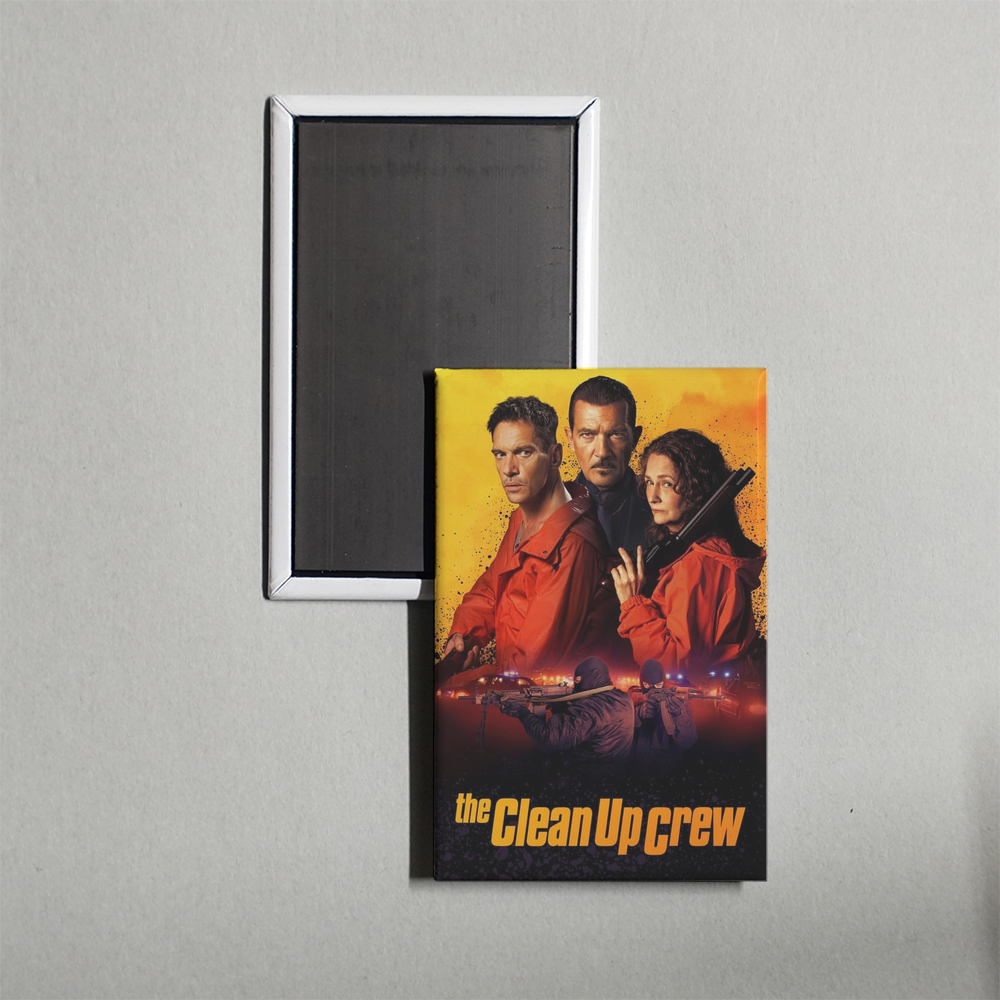 The Clean Up Crew Mini Movie Fridge Magnet