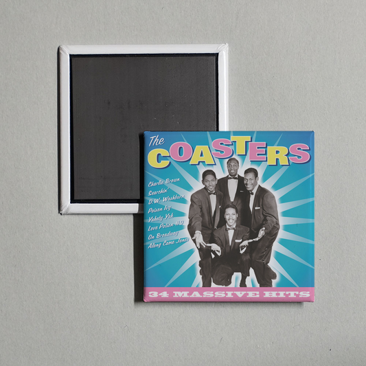 The Coasters - The Coasters - 34 Massive Hits Album Cover Fridge Magnet
