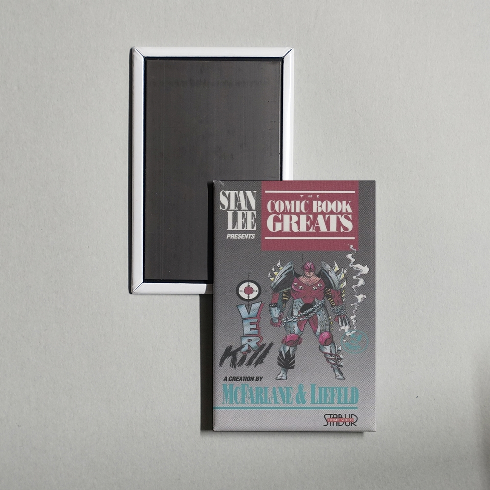 The Comic Book Greats Rob Liefeld and Todd McFarlane Mini Movie Fridge Magnet