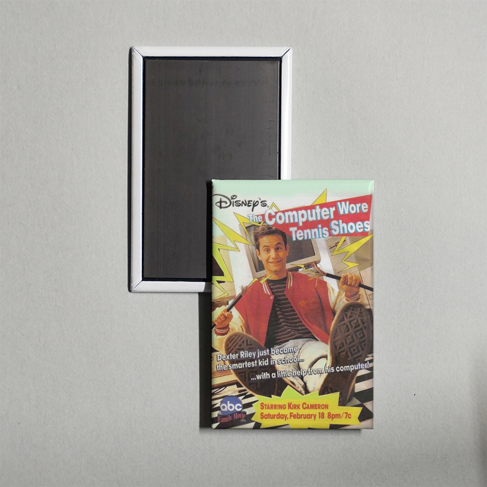 The Computer Wore Tennis Shoes Mini Movie Fridge Magnet