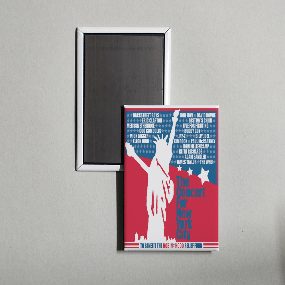 The Concert for New York City Mini Movie Fridge Magnet
