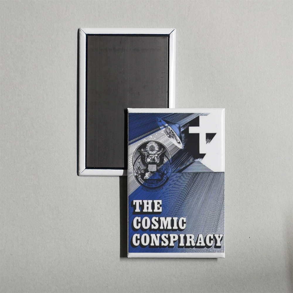 The Cosmic Conspiracy Mini Movie Fridge Magnet