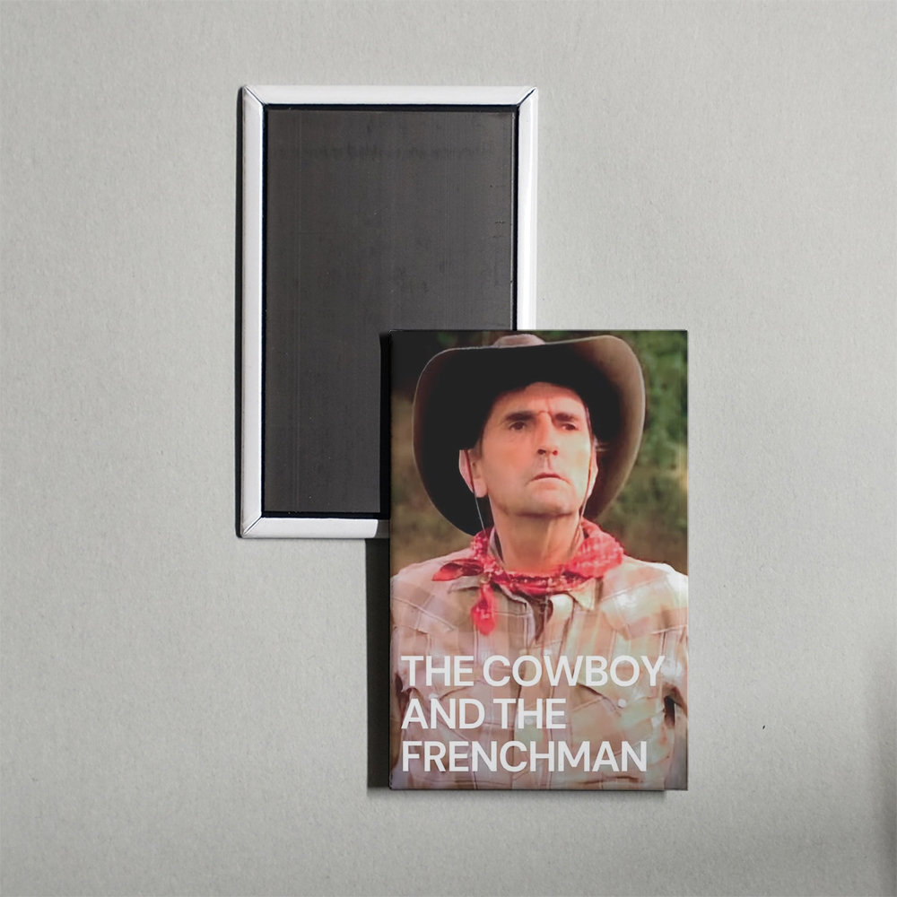 The Cowboy and the Frenchman Mini Movie Fridge Magnet