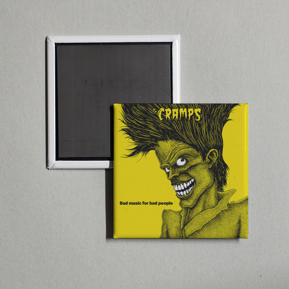 The Cramps - Bad Music For Bad People Album Cover Fridge Magnet