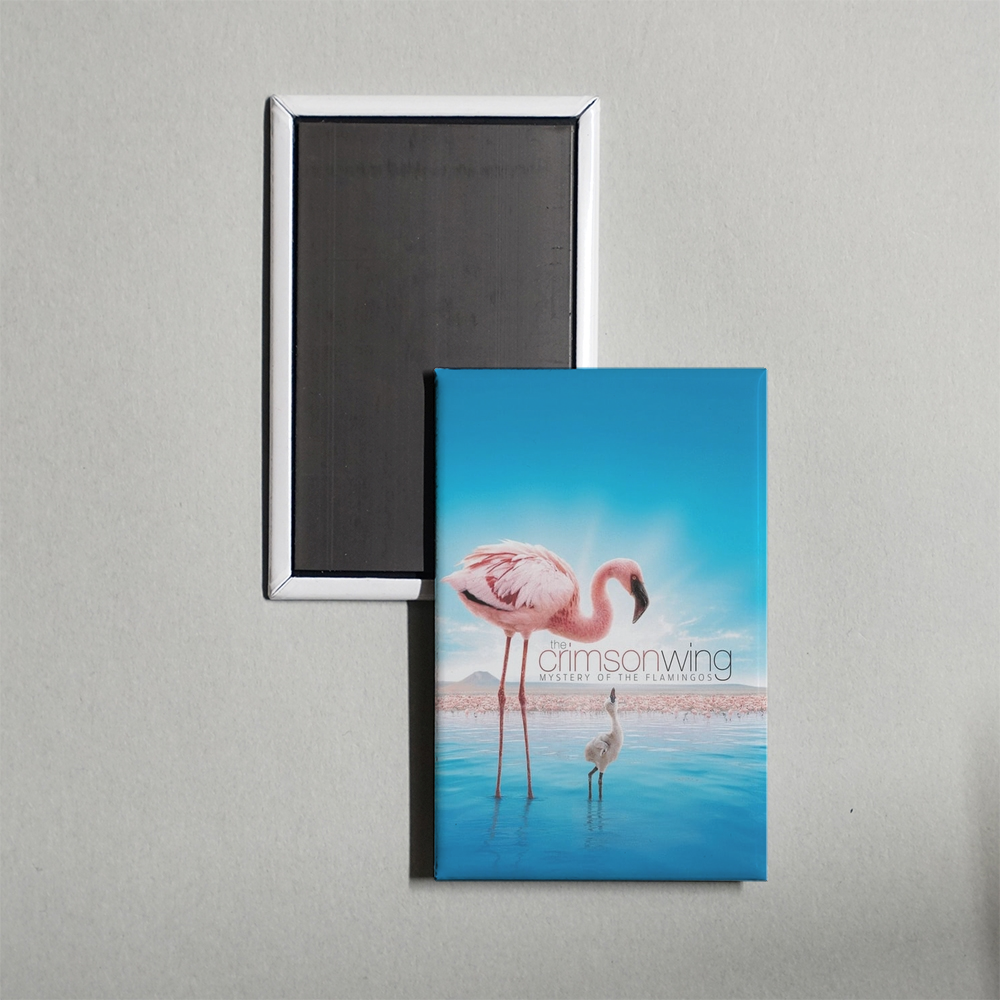 The Crimson Wing Mystery of the Flamingos Mini Movie Fridge Magnet