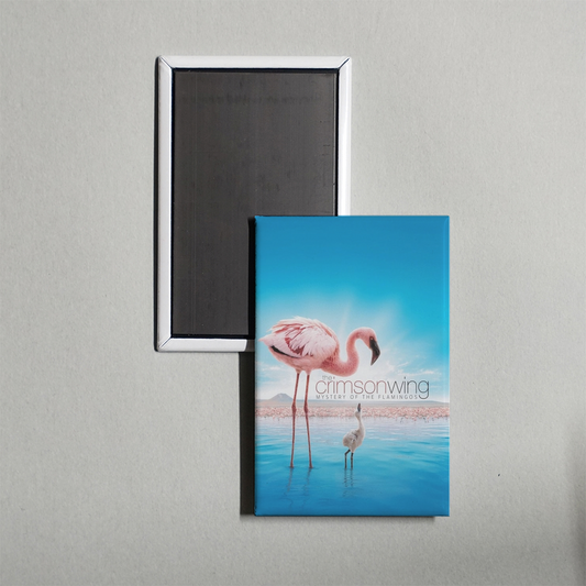 The Crimson Wing Mystery of the Flamingos Mini Movie Fridge Magnet