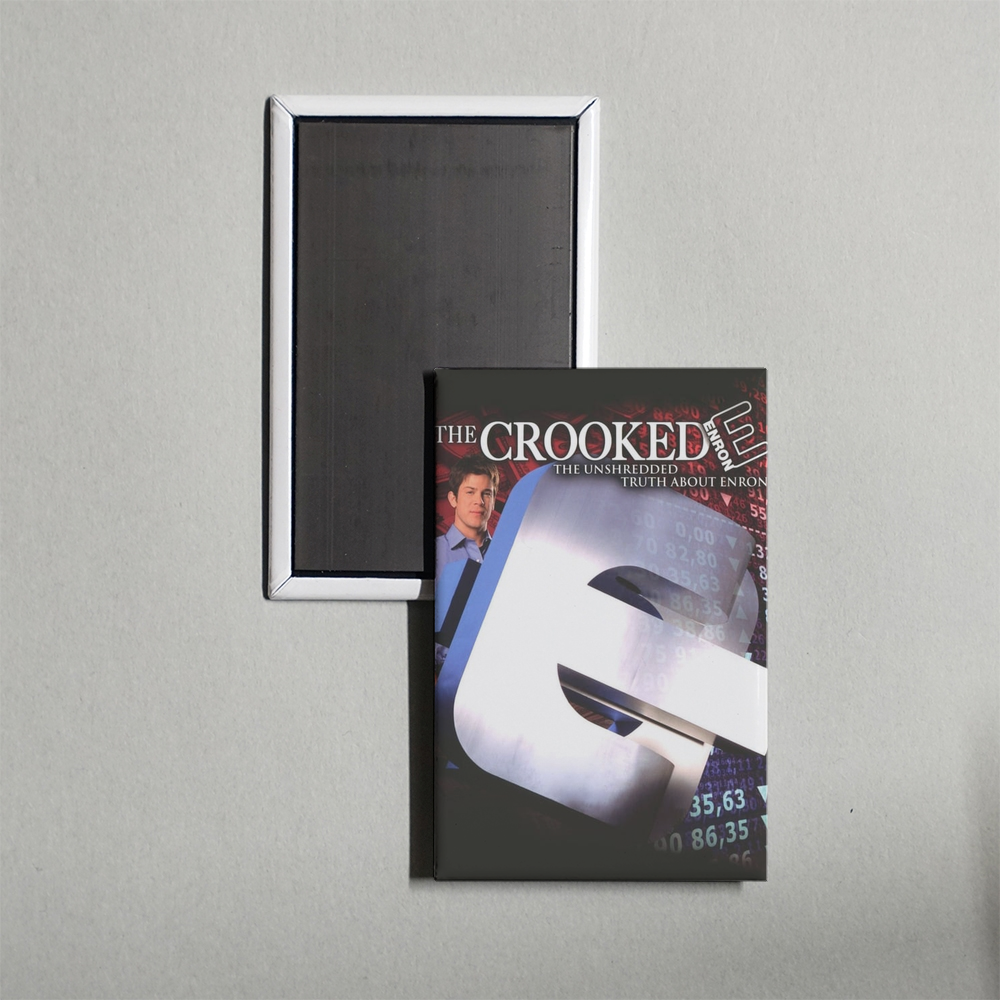 The Crooked E The Unshredded Truth About Enron Mini Movie Fridge Magnet