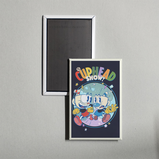 The Cuphead Show! TV Show Fridge Magnet
