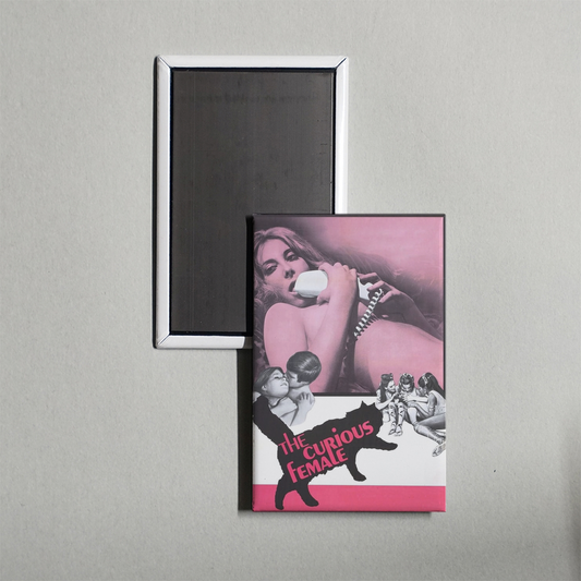 The Curious Female Mini Movie Fridge Magnet