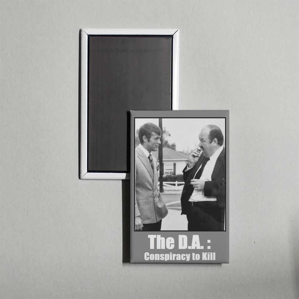 The D.A. Conspiracy to Kill Mini Movie Fridge Magnet