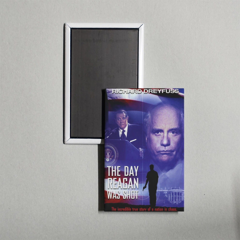 The Day Reagan Was Shot Mini Movie Fridge Magnet