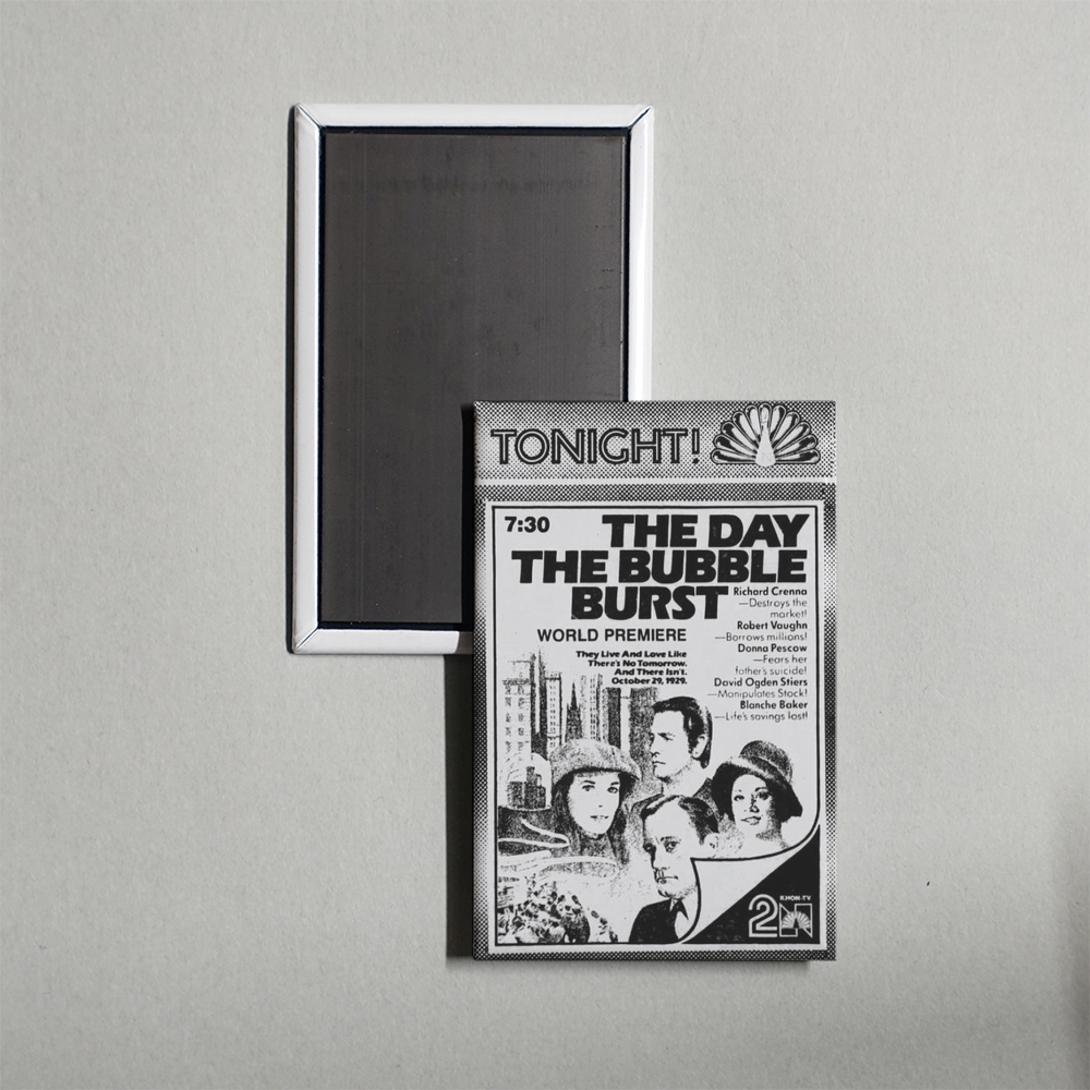 The Day the Bubble Burst Mini Movie Fridge Magnet