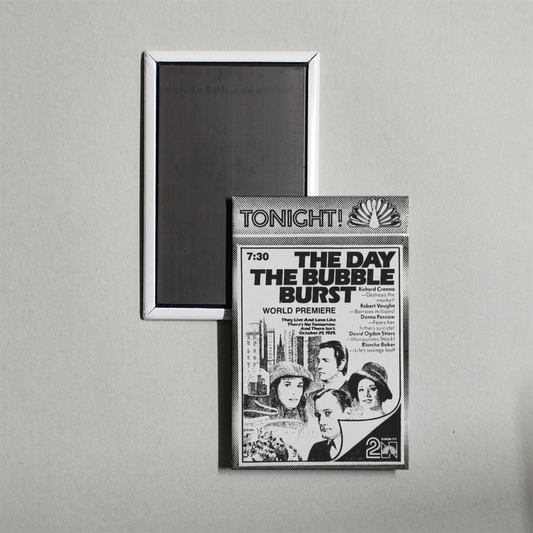 The Day the Bubble Burst Mini Movie Fridge Magnet