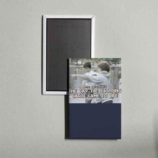 The Day the Shopping Carts Came to Life Mini Movie Fridge Magnet