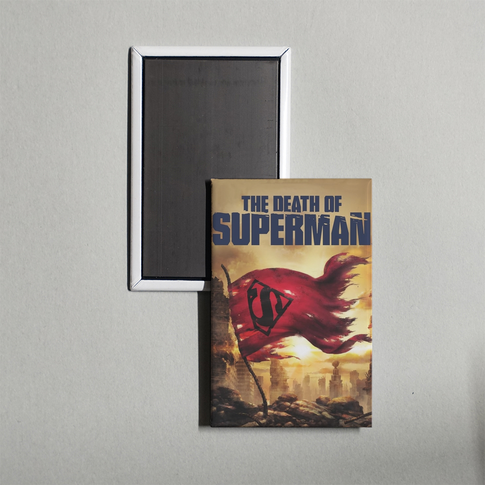The Death of Superman Mini Movie Fridge Magnet
