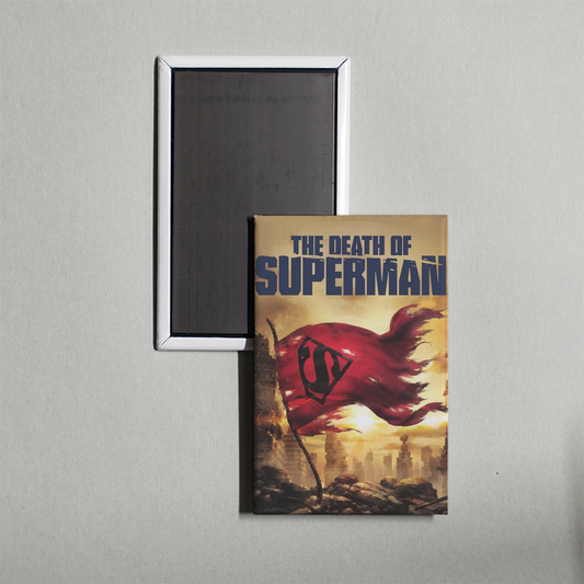 The Death of Superman Mini Movie Fridge Magnet