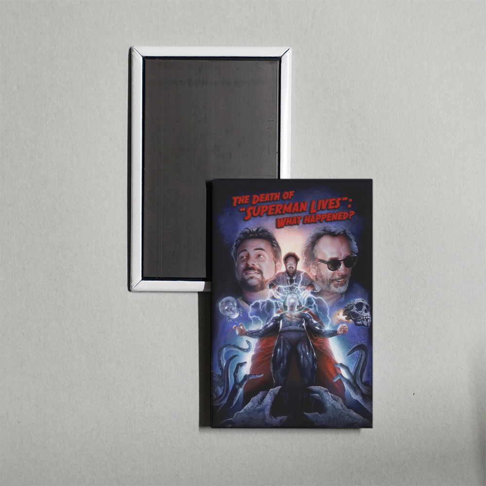 The Death of Superman Lives What Happened Mini Movie Fridge Magnet